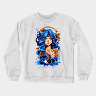 Zodiac sign Aquarius T-shirt Crewneck Sweatshirt